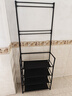 霓峰家用鞋架门口宿舍衣帽架简易衣帽一体鞋柜收纳出租屋多功能置物架 【升级带衣帽架】4层加粗黑色长60-升级加粗 实拍图