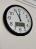 康巴丝（Compas）挂钟客厅 万年历钟表挂墙现代石英钟日历时钟3128Y 黑白日历款 实拍图