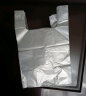木木呷 白色塑料袋打包方便袋大小号装手提式一次性透明袋子卖菜袋子 20*30CM 50个 实拍图