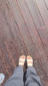 爱步（ECCO）拖鞋女 夏款外穿魔术贴沙滩勃肯鞋 科摩系列206823 石灰色37 晒单实拍图