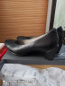 爱步（ECCO） 中跟女鞋 商务休闲牛皮浅口鞋 雕塑45 230203 01001黑色 38  晒单实拍图