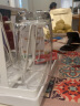 Ocean进口玻璃水杯家用茶杯果汁杯370ml白色托盘杯架套装 实拍图
