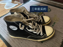 回力（Warrior）高帮帆布鞋复古男女情侣鞋板鞋休闲鞋子男运动跑步鞋402 黑色 40  实拍图