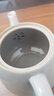 述意 陶瓷大茶壶手绘复古青花粗陶提梁壶餐厅泡茶壶家用开水凉水壶 手柄壶樱桃1升(有滤网) 实拍图