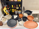 亿嘉（IJARL）陶瓷餐具碗碟套装北欧46件套盘子勺碗筷微波炉礼盒礼品 火花 实拍图