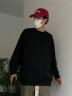 真维斯卫衣男冬季加绒加厚保暖羊羔绒外套男士圆领上衣服简约百搭情侣装 【500G羊羔绒】酒红 加厚 L (175) (收藏加购优先发) 实拍图