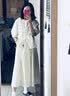 对白优雅新中式设计感两件套女2026夏季新款小白裙衬衫半身裙套装 月芽米 S 实拍图