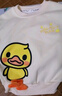 WALNUT DUCK【儿童卫衣】小黄鸭男女孩童2025春季长袖潮流百搭卫衣 紫色 100  实拍图
