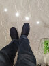 布舍元 传统千层底一脚蹬懒人休闲男士低帮中老年老北京布鞋子 蓝色41 实拍图