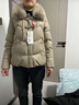 鸭鸭（YAYA）中年妈妈装羽绒服女短款狐狸毛领冬装中老年人女装加厚防寒外套 卡其灰色 2XL 实拍图