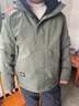 雪中飞服饰五折秋冬新款男士经典商务休闲羽绒服纯色百搭保暖羽绒外套男 丛林绿|4125 3XL 190/104A 实拍图