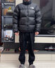 北面（The North Face）美版1996Nuptse男女款羽绒服潮牌经典户外700蓬-鸭/鹅绒随机发 NF0A3C8D男款LE4-黑色 XL 实拍图