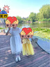 左西女童公主裙儿童夏装连衣裙2025新款女孩夏季蓬蓬裙子潮 白色 160 实拍图