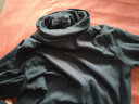 无印良品 MUJI 女式 弹力罗纹编织 高领长袖T恤 BBM01A1A 炭灰色 S 实拍图