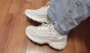 斯凯奇（Skechers）奶茶熊3代丨老爹鞋新款男女同款熊猫鞋运动休闲鞋 【女款】仙芋奶冻/NTGY 37.5 实拍图