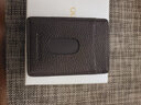 欧凡卡蒂超薄小卡包男士真皮银行卡卡夹女卡片套名片夹证件包收纳包卡片包 咖啡色 实拍图
