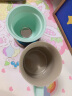 叁旬（sanxun） 知行陶瓷泡茶马克杯带盖过滤水杯女男办公室茶水分离杯子定制 知行马克杯【湖兰釉】 晒单实拍图