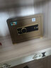 虎牌保险柜家用型指纹密码办公室财务专用保险箱全钢可入墙入衣柜隐形小型文件柜 25型 咖啡金 密码款 实拍图
