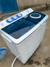 荣事达（Royalstar）洗衣机 10公斤双筒家用双缸半自动双桶洗衣机大容量甩干机 以旧换新 白色 RP10030J 实拍图