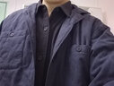 马登工装双面桃皮绒棉服外套男菱格锁绒棉衣夹克加厚保暖上衣秋冬装 藏蓝色 M 实拍图