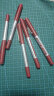 三菱（uni）UB-150中性笔直液式走珠笔签字笔 0.5mm耐水考试财务用笔红色 5支/袋 实拍图