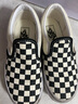 VANS范斯童鞋官方 Slip-On棋盘格亲子款舒适一脚蹬中大童帆布鞋 黑白棋盘格 30码 实测内长18.5cm 实拍图