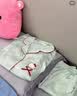 果壳（Gukoo）睡衣女四季款HelloKitty联名简约翻领女士家居服套装 浅水绿 S 实拍图