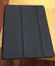 毕亚兹 适用苹果iPad Air2保护套 iPad6代平板电脑保护后外壳 轻薄防摔 休眠三折皮套 PB13-黑色 晒单实拍图