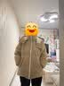 鸭鸭（YAYA）王一博泡芙羽绒服男女同款2026年秋短款连帽时尚休闲保暖情侣外套 中国红色 L /175 (建议125-140斤) 实拍图