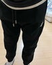 有志者（UZIS） 运动卫裤男秋冬加绒长裤束脚训练美式宽松休闲篮球裤子[切割2.0] 【针织束脚】黑（加绒） L 实拍图