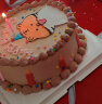 曼恒网红创意手绘生肖兔宝宝生日蛋糕同城配送当天到男女孩儿童周岁 晒单实拍图