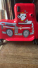 汪汪队立大功（PAW PATROL）儿童行李箱可坐可骑旅行箱男孩拉杆箱女孩宝宝可坐骑小孩登机箱 毛毛消防车红色 20英寸 实拍图