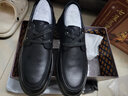 老人头（LAORENTOU）皮鞋男春秋商务休闲鞋头层牛皮系带耐磨防滑男鞋 LA12049 黑 40 实拍图