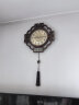 汉时（Hense）新中式挂钟万年历客厅家用时钟复古大气挂墙石英钟表HW8594金属盘 实拍图