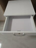 鹿匠（LUJIANG）保险柜家用床头柜保险箱柜全钢防盗抽屉柜双锁电子密码智能办公隐形保管柜 高60cm/宽39cm 白色 实拍图