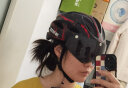 yaphtes骑行头盔自行车头盔国标认证磁吸风镜男女安全帽 黑红色 晒单实拍图