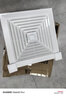 集成吊顶300x300换气扇600x600石膏矿棉板排风强力静音吸顶排气扇 60*60吊顶通用塑料面板260w 实拍图