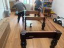 猎钢狼【包邮包安装】斯诺克英式比赛国际专用标准钢库台球桌家用商用 10尺 【钢库】6腿3.21*1.7鼎配 实拍图