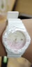 卡西欧（CASIO） 卡西欧(CASIO)手表 女生运动系列橡胶带石英学生表 粉红盘白橡胶带LRW-200H-4E2 实拍图