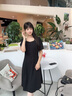 薇洛萱（WeiLuoXuan）2025夏季新款法式气质显瘦钉钻小黑裙连衣裙女装夏天中长裙子9976 黑色 L 建议98-115斤 实拍图