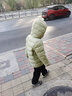 笛莎（DEESHA）童装女童轻薄羽绒服2025秋冬新款女宝宝短款三防轻盈保暖外套 卡其绿 140 【充绒量：55.9g】 实拍图