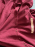 无印良品（MUJI）女式羊毛可水洗高针距圆领开衫长袖针织上衣女装外套秋季BA1O5A3A 深紫红色 S(155/80A) 晒单实拍图
