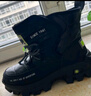JEEP吉普儿童雪地靴冬季加绒加厚大棉棉鞋男童秋冬马丁靴 黑色28 实拍图