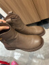 百思图冬季商场新款复古及踝时装靴加绒真皮女短靴GD002DD3 棕色 38 晒单实拍图