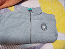 茵曼（INMAN）鸭绒九江羽绒服冬女装新款休闲立领落肩宽松外套大衣上衣 浅灰绿 XL 实拍图
