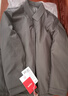 鸭鸭（YAYA）夹克羽绒服男短款翻领轻薄中青年冬季新款保暖商务干部爸爸装外套 灰 M 170(建议100-120斤) 实拍图