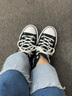 匡威（Converse）All Star Lift夏季女高帮帆布经典厚底鞋黑色560845C 560845C/黑色 （推荐选大半码） 35 实拍图
