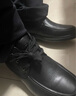 红蜻蜓休闲高帮商务皮鞋秋冬男棉鞋中年加绒爸爸鞋WTD43136黑色42 实拍图