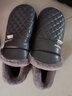 奥康（Aokang）男士棉拖鞋包跟秋冬季室内居家用情侣毛绒保暖防滑防水棉鞋女冬天 灰色 46-47 【适合45-46码】 实拍图