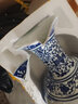 悦灵美 景德镇陶瓷青花瓷器花瓶插花摆件中式仿古家居客厅玄关装饰工艺 青花人物赏瓶+木底座 实拍图